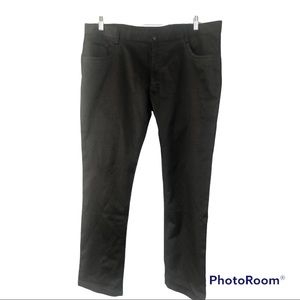 Barabas Italy Handcrafted Mens Sz 40x31.5 Black Straight Leg Casual Pants
